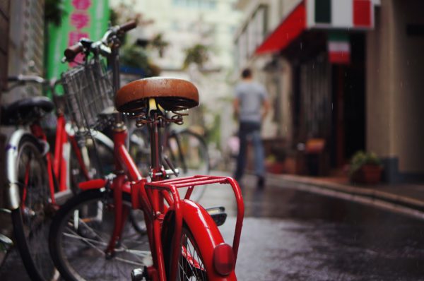 飲食店-自転車-放置